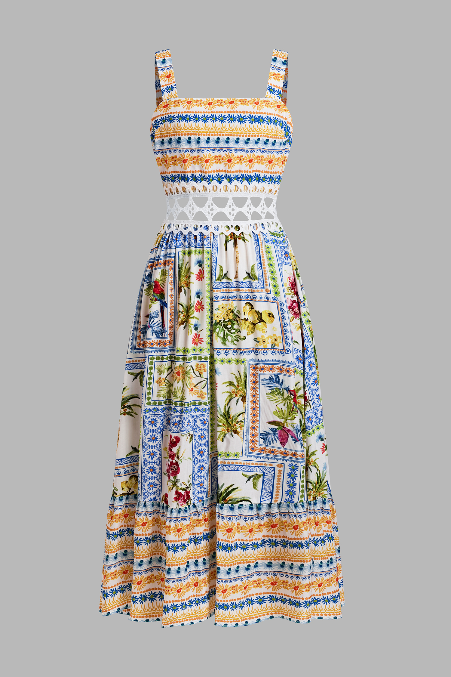 TROPICAL BLISS CROCHET SHORT DRESS main image 1